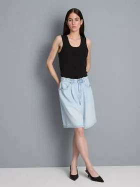 Tanktop med rund hals og racerrygg
