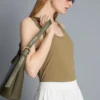 Tanktop med rund hals og racerrygg
