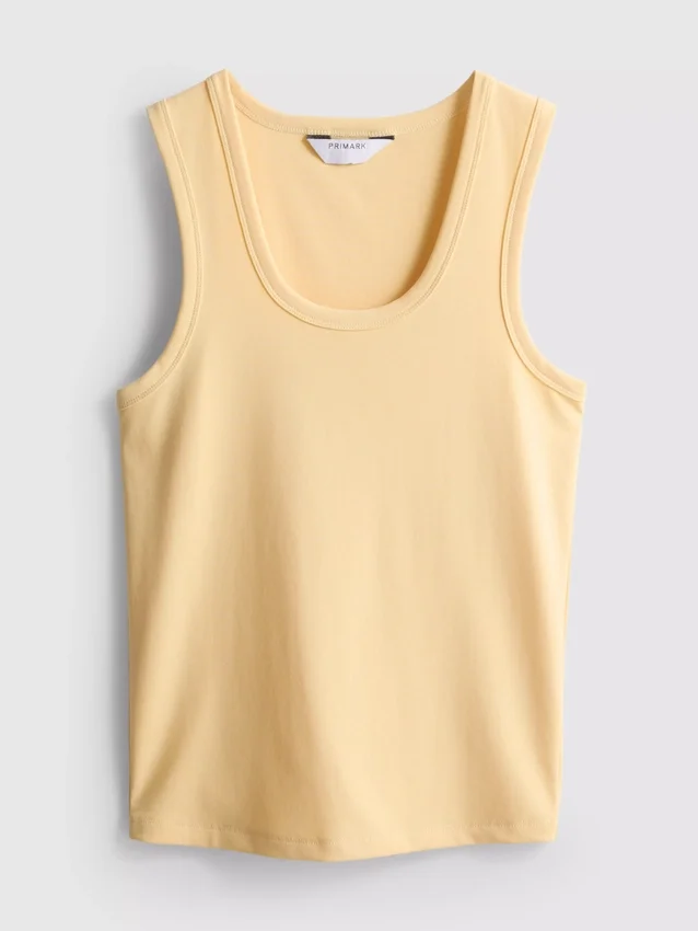 Tanktop med rund hals og racerrygg