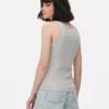 Tanktop med rund hals og stretch