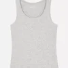 Tanktop med rund hals og stretch