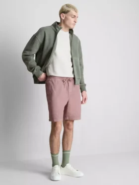 Teksturerte shorts med snøring