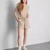 Teksturerte shorts med snøring