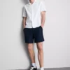 Teksturerte shorts med snøring
