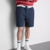 Teksturerte shorts med snøring