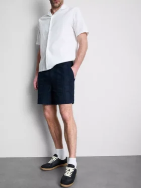 Teksturerte shorts med snøring