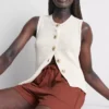 Teksturerte shorts med snøring