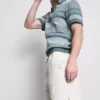 Teksturerte shorts med snøring