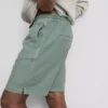 Teksturerte shorts med snøring