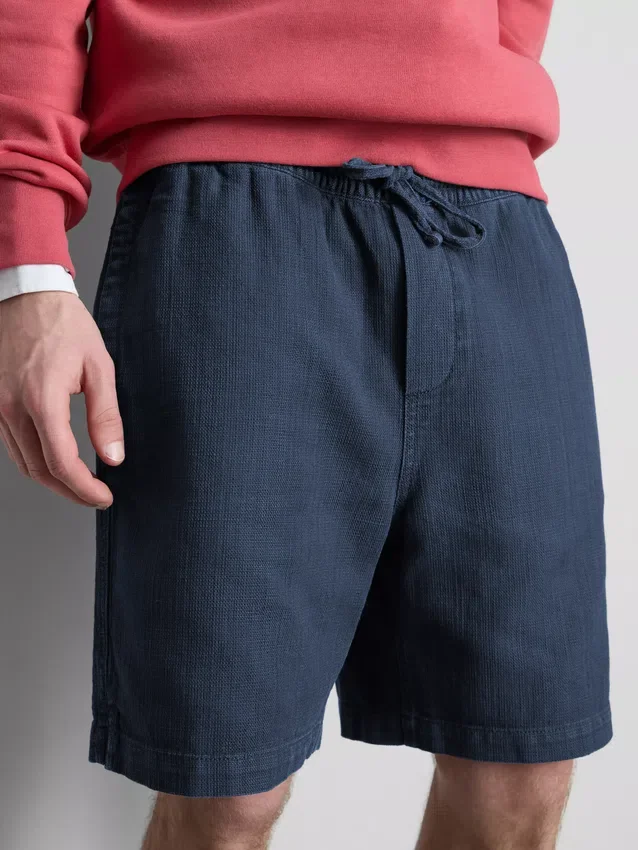 Teksturerte shorts med snøring
