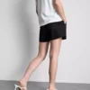 Teksturerte shorts med snøring