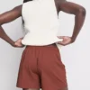 Teksturerte shorts med snøring