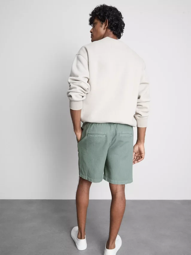 Teksturerte shorts med snøring