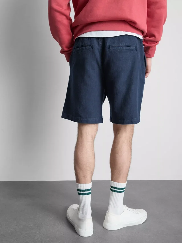Teksturerte shorts med snøring