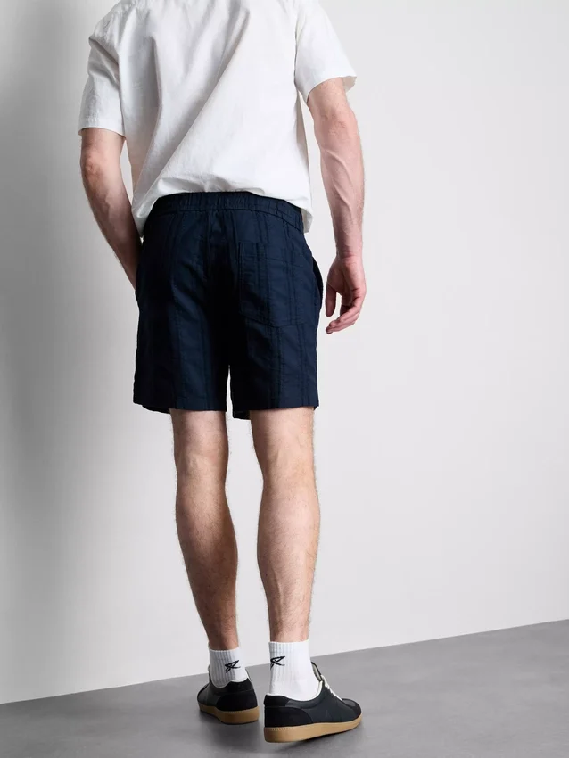 Teksturerte shorts med snøring