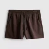 Teksturerte shorts med snøring