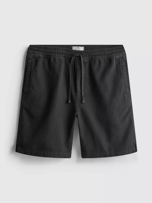 Teksturerte shorts med snøring