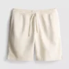 Teksturerte shorts med snøring