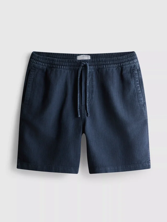 Teksturerte shorts med snøring