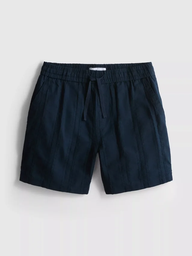 Teksturerte shorts med snøring