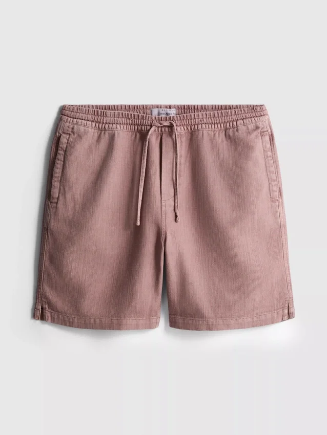 Teksturerte shorts med snøring