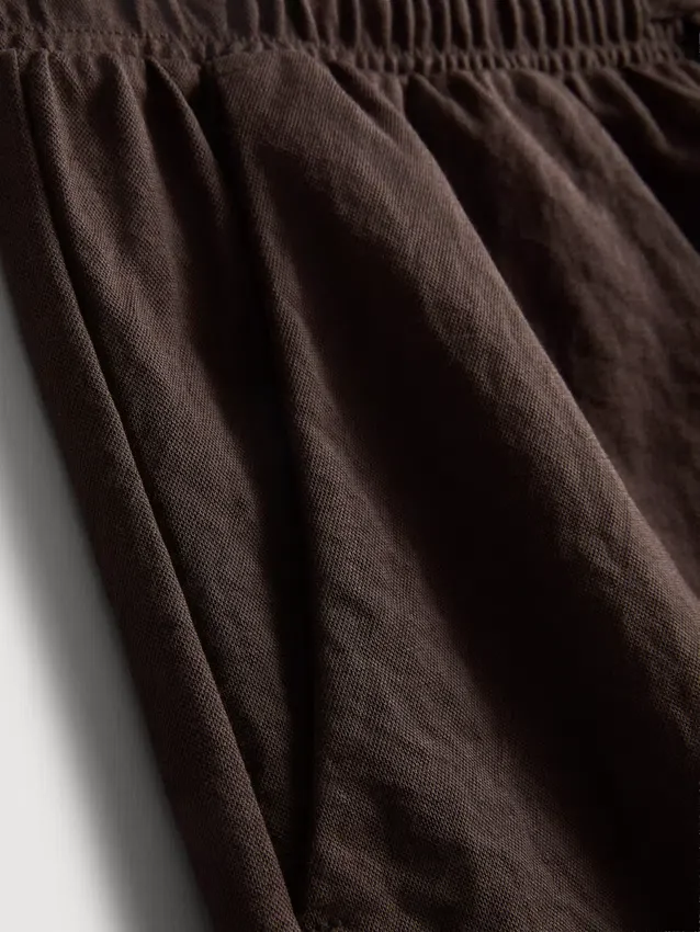 Teksturerte shorts med snøring