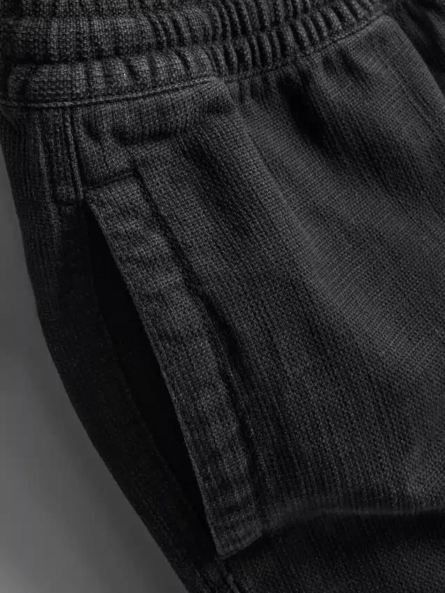 Teksturerte shorts med snøring