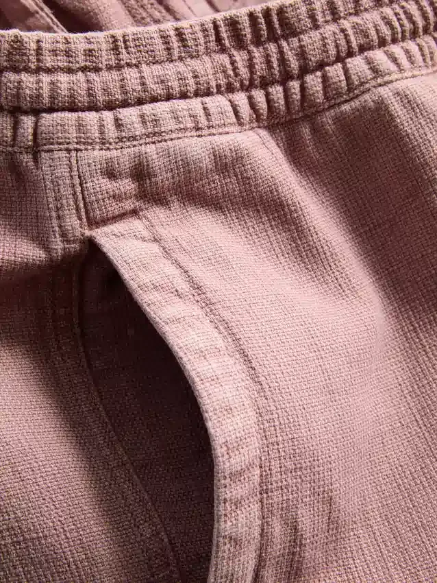 Teksturerte shorts med snøring