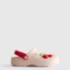Tøfler med fruktmerke