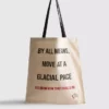 «The Devil Wears Prada»-canvas-tote med slagord