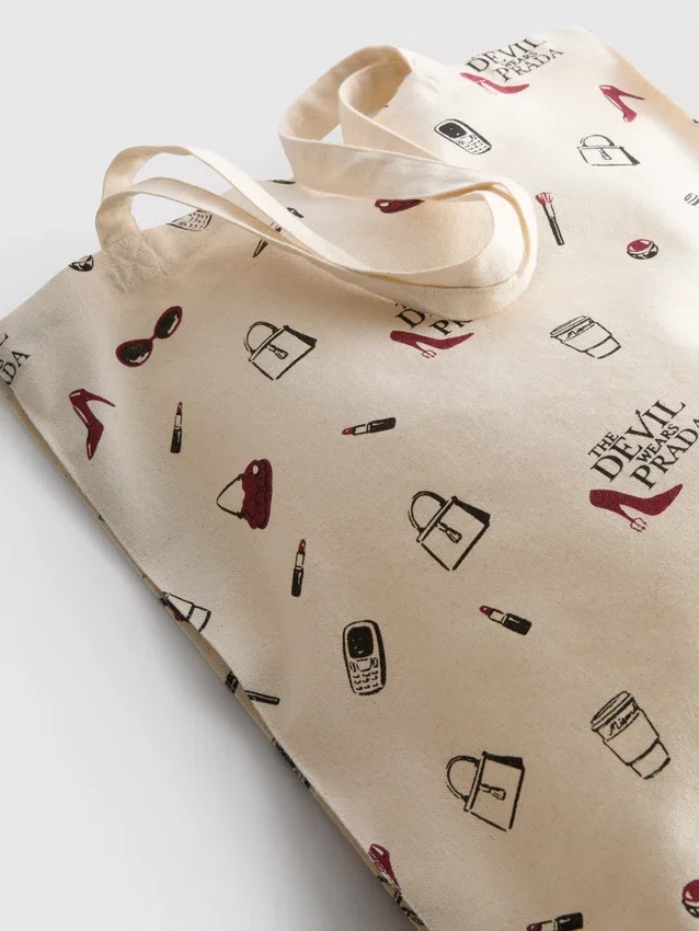 The Devil Wears Prada-shoppetaske i kanvas