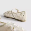 The Edit av broderte ballerinasko