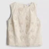 The Edit bomulls-tanktop med broderi