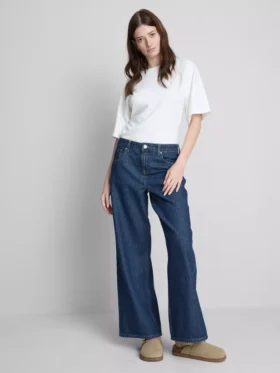 The Edit-jeans i bomullsdenim med rette ben