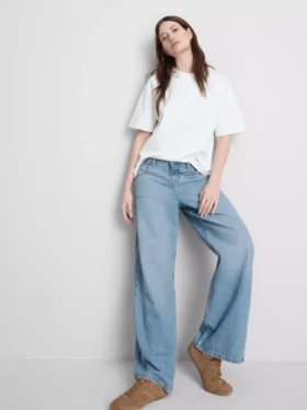 The Edit-jeans i bomullsdenim med rette ben