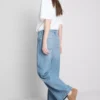 The Edit-jeans i bomullsdenim med rette ben