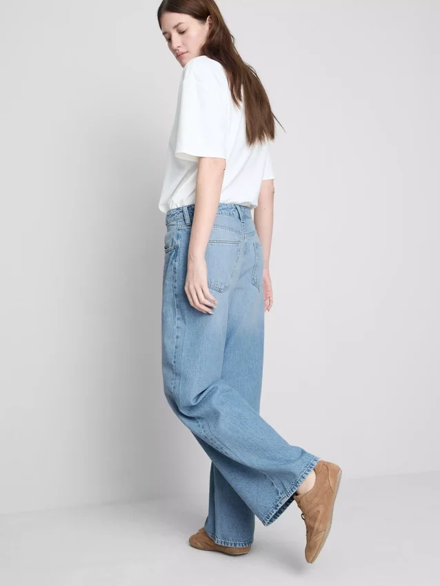 The Edit-jeans i bomullsdenim med rette ben
