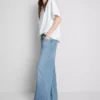 The Edit-jeans i bomullsdenim med rette ben