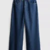 The Edit-jeans i bomullsdenim med rette ben