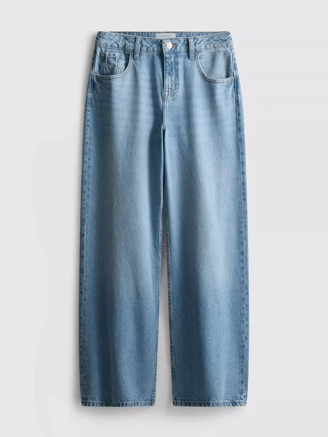The Edit-jeans i bomullsdenim med rette ben