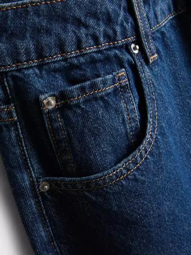 The Edit-jeans i bomullsdenim med rette ben