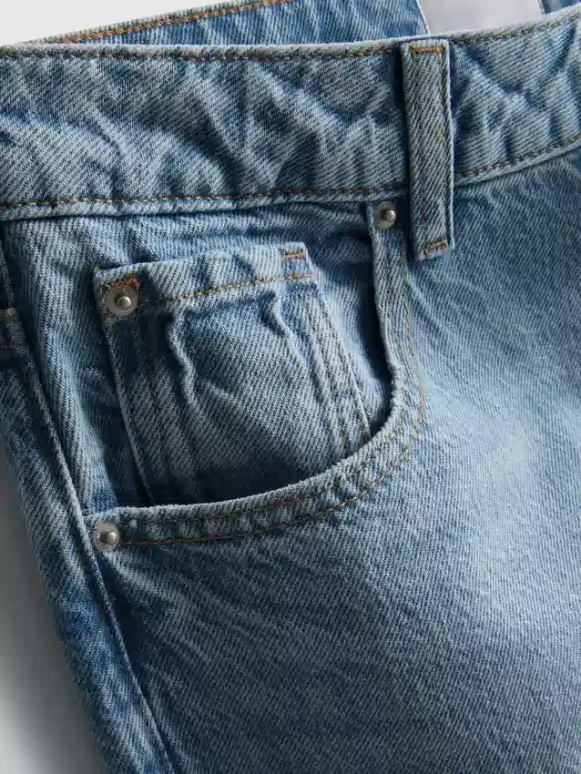 The Edit-jeans i bomullsdenim med rette ben