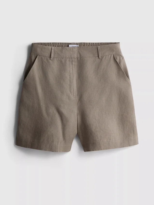 The Edit klassiske shorts i lin
