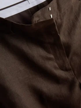The Edit linnebermudashorts med plissering