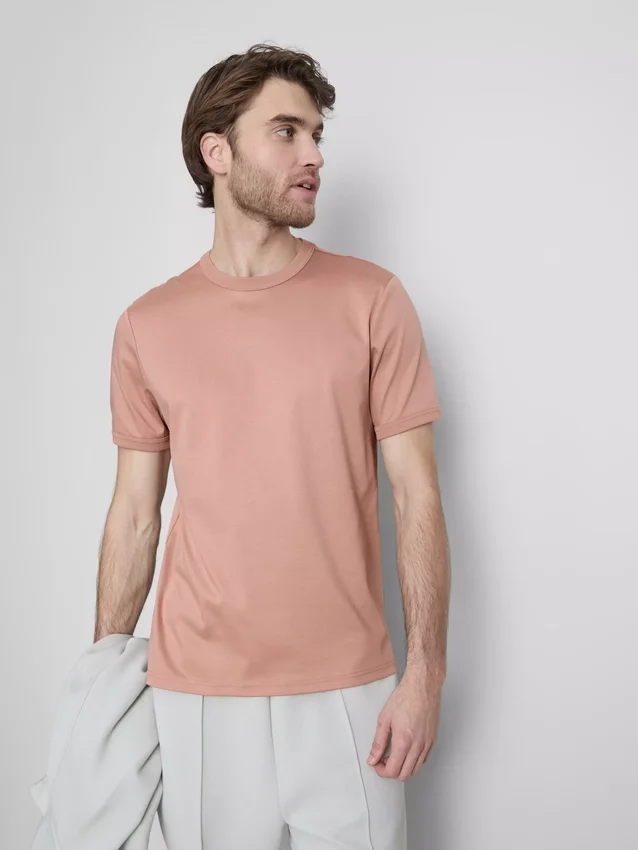 The Edit mercerisert slim-fit T-skjorte