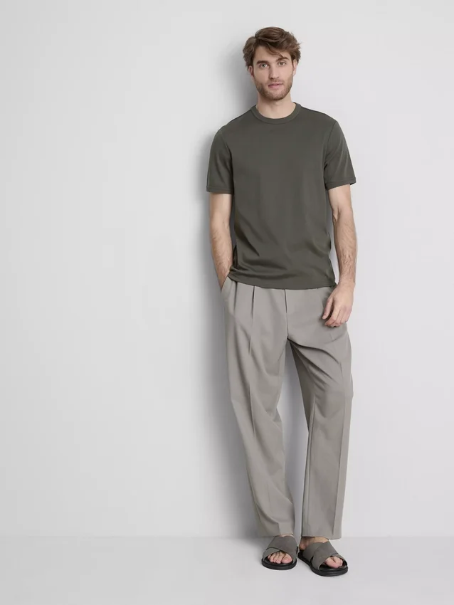 The Edit mercerisert slim-fit T-skjorte