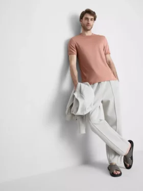 The Edit mercerisert slim-fit T-skjorte