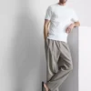The Edit mercerisert slim-fit T-skjorte