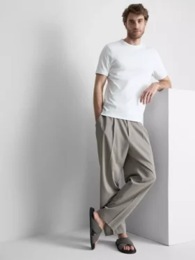 The Edit mercerisert slim-fit T-skjorte
