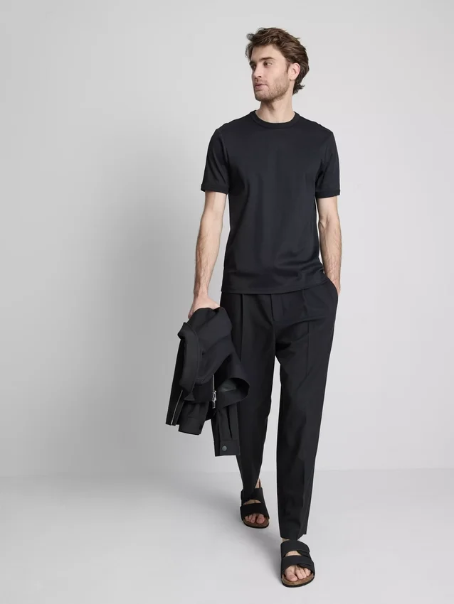 The Edit mercerisert slim-fit T-skjorte